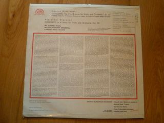 SUA 10687 - WIENIAWSKI GLAZUNOV VIOLIN CONCERTOS - IDA HAENDEL VINYL LP RECORD 2