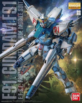 Mg Master Grade Gundam F91 Ver.  2.  0 1/100 Model Kit Bandai