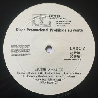 Rata Blanca - Mujer Amante / La Leyenda Del Hada - Rare Guatemala Maxi Single