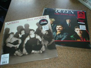 Hmv 2019 Lp Queen The (clear Vinyl) Plus Greatest Hits (red Vinyl)