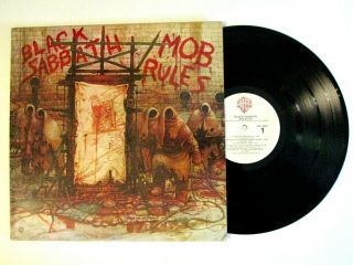 Black Sabbath Mob Rules Lp U.  S.  1981 Vinyl Dio Tony Iommi Geezer Butler