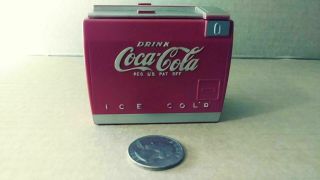 1950 Coca Cola Soda Pop Old Coke Wind - Up Music Cooler Box Coke Salesman Sample