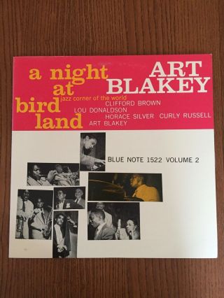 Art Blakey W Clifford Brown A Night At Birdland Vol 2,  Blue Note 1522 Lp Japan M