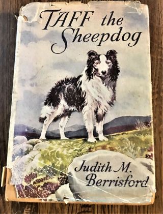Taff The Sheepdog Judith Berrisford Border Collie Dog Story Book Hb/dj 1st