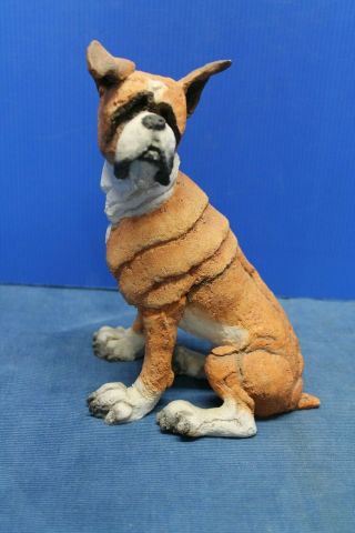 A Breed Apart Sitting Boxer Dog Figurine 70013