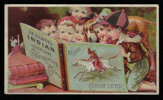 Victorian Trade Card - Dr.  Kilmer ' s Indian Cough Cure Consumption Oil 2