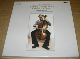 J.  S.  Bach Complete Solo Cello Suites 1 - 6 Anner Bijlsma 3lp Box Rca Rl 30369 Nm