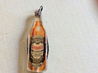 Vintage Grant’s Whiskey Advertising Pocket Knife Key Fob