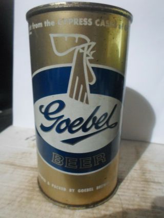 1959 Goebel_detroit Michigan_flat Top Beer Can - [read Description] -