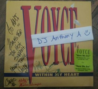 Rare Freestyle Signed By All 3 Voyce - Within My Heart 12 " Vinyl Autographed
