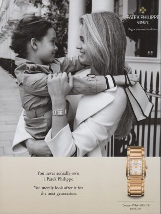 2017 Patek Philippe Ladies Twenty - 4 Watch Vintage Print Watch Ad