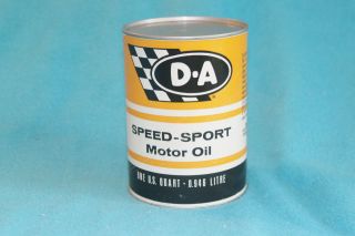 Vintage D - A Speed Sport Motor Oil - - 1 Quart - Sae 50