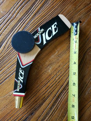Vintage Molson Ice Hockey Stick Beer Tap Handle 3
