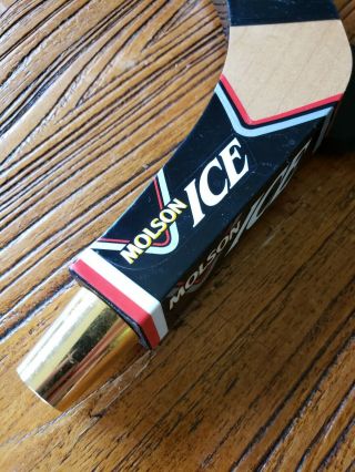 Vintage Molson Ice Hockey Stick Beer Tap Handle 8