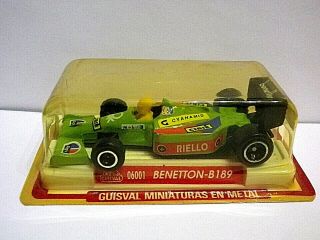 Guisval Campeon Benetton B189 Formula 1 1989 Made In Spain In Blister