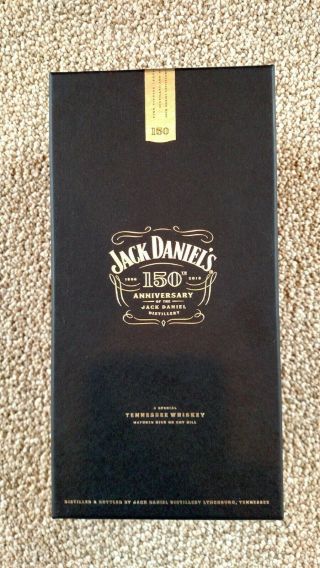 Jack Daniels 150th Anniversary Limited Edition Bottle Decanter 1L Rare Empty 4