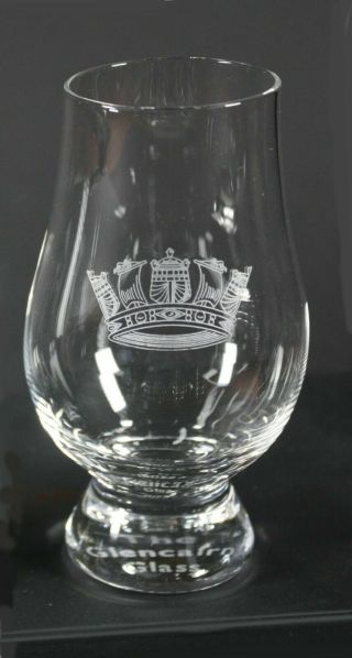 Glencairn The Royal Navy Whisky Glass With Engraved Rn Crest Badge Pin Birthday