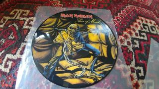 Iron Maiden Misspress Piece Of Mind Picture Disc Promo.
