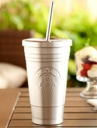 Starbucks 2012 Limited Edition Stainless Steel 16oz Grande Cold Cup Tumbler