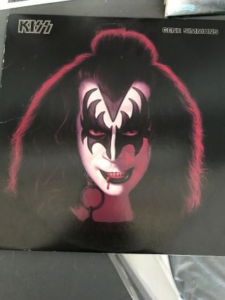Kiss Gene Simmons Solo Lp 1985 Polygram Reissue Vinyl Record