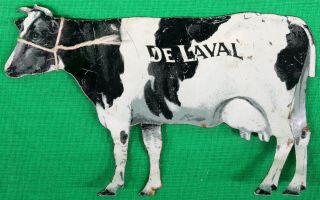 Vintage De Laval Cream Separators Tin Advertising Cow
