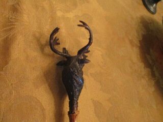 VINTAGE RARE LARGE - FANCY BACK SCRATCHER WITH DEER FACE MADE IN ITALY 2