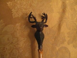 VINTAGE RARE LARGE - FANCY BACK SCRATCHER WITH DEER FACE MADE IN ITALY 5