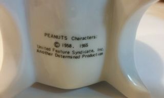 Vintage Peanuts Snoopy & Woodstock Ceramic Heart Vase and LOVE Pen Holder 4