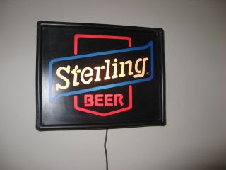 Vintage Sterling Beer Light