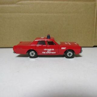 Old Diecast Lesney Matchbox Superfast Mercury Fire Chief Car Made In England