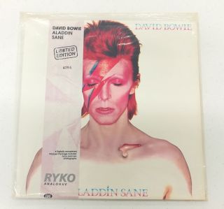 Vinyl Lp David Bowie Aladdin Sane 1990 Ryko W Obi,  Ltd,  Nbr