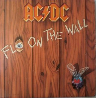 Ac/dc - Fly On The Wall - Rare Oz 1985 With Insert 12 " Lp