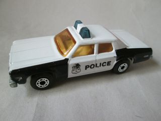 1979 Matchbox Plymouth Gran Fury Police Car 10 England