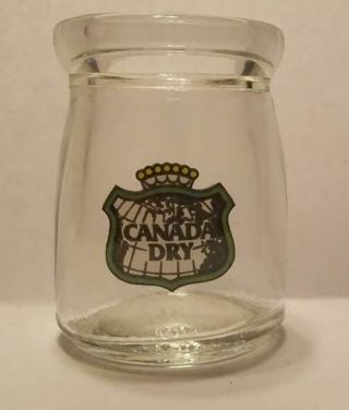Great Canada Dry Ginger Ale Advertising 1/2 Oz Glass Dairy Creamer