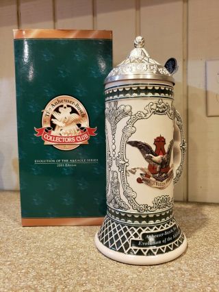 Anhueser Busch Members Only Stein " Evolution Of The A & Eagle Series 1890 &.