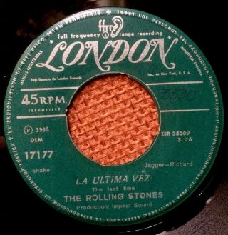 The Rolling Stones - Chile Rare Single London 1965 Last Time Ex