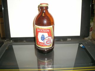 Molson Export Stubby Beer Bottle Montreal Canadiens Les Canadiens