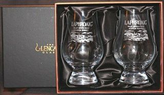 Laphroaig Logo Two Glass Glencairn Black And Gold Presentation Box