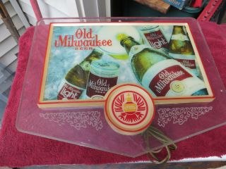 Vintage " Old Milwaukee " Lighted Beer Sign Really
