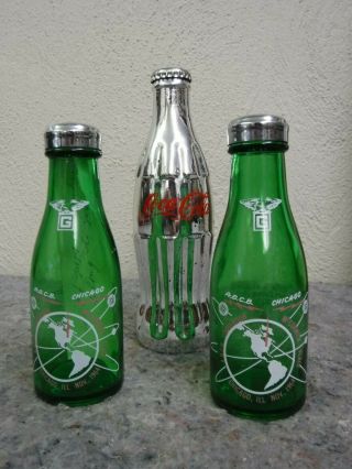 1964 International Soft Drink Industry Exposition Salt & Pepper Shakers Bottles