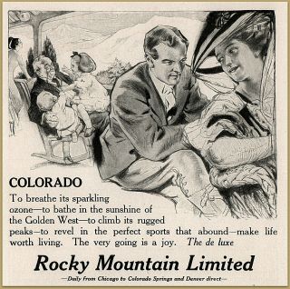 1910 E Rock Island Railroad Rocky Mountain Colorado Rosie O 