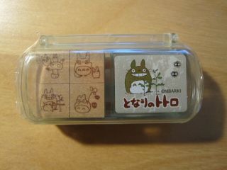 Studio Ghibli My Friend Totoro Rubber Stamp And Inkpad Set