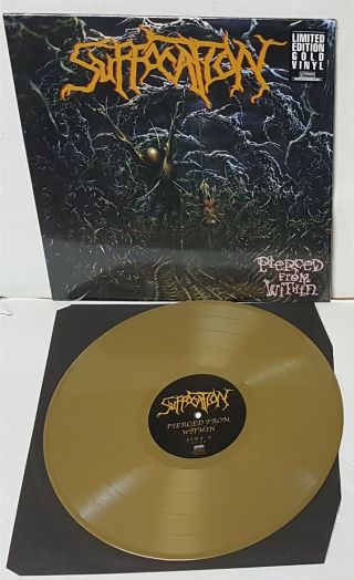 Suffocation Pierced From Within Gold Vinyl Lp Record