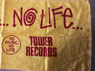 Stussy X Tower Records Collaboration Towel Size 33cm 85cm 3