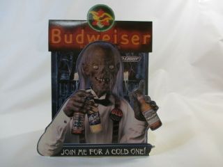 Vtg.  1995 Bud Light " Budweiser " Tales From The Crypt Advertising Beer Stand