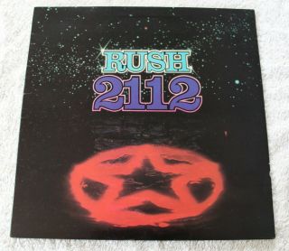 Rush 2112 Vinyl Lp Press Mercury 1976 9100 039 Near