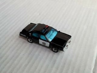 Matchbox Ford Ltd Police Car In Black With White Doors /thailand Cast/ Exc/loose
