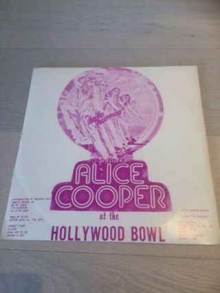 Alice Cooper ‎– At The Hollywood Bowl [2 X 12  Vinyl Lp] Very Rare,  Unofficial