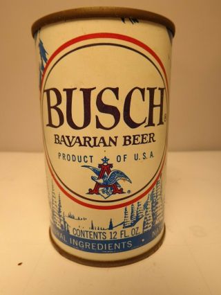 Busch Bavarian Small Straight Steel Flat Top Beer Can 62