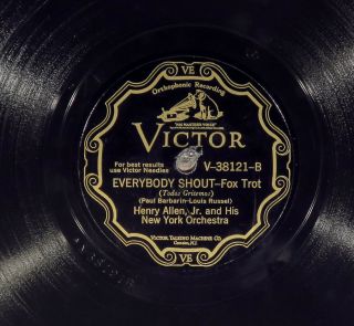 78 Rpm - - Henry Allen,  Jr.  And His York Orchestra,  Victor 38121,  E Jazz